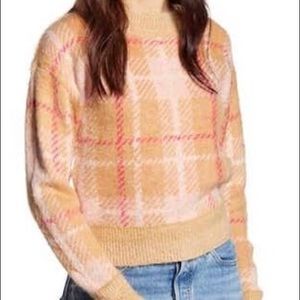 BP Plaid Crewneck Sweater